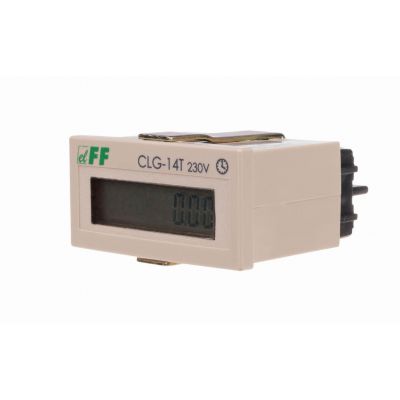 Licznik czasu pracy panelowy bez resetu 230V AC CLG-14T F&F (CLG-14T)